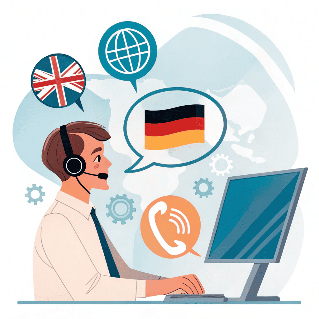 Illustration Kundendienst und IVR