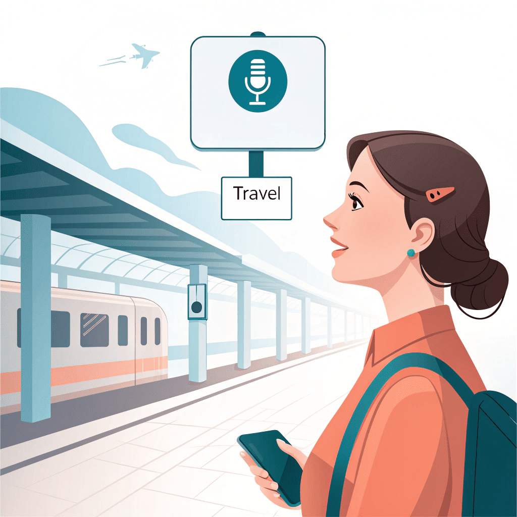 Illustration öffentlicher Verkehr und Navigation